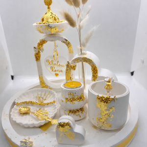 Plateau prestige white &Gold