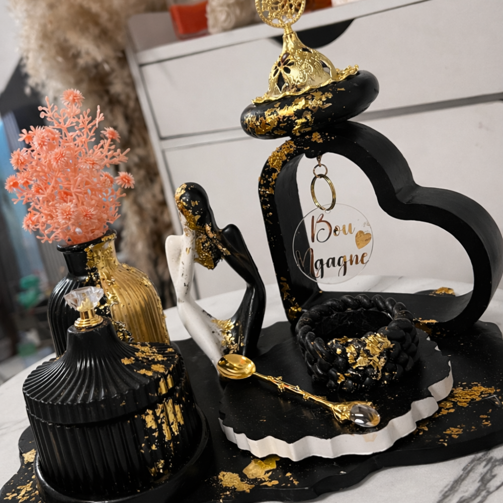 Plateau Élégance Noire