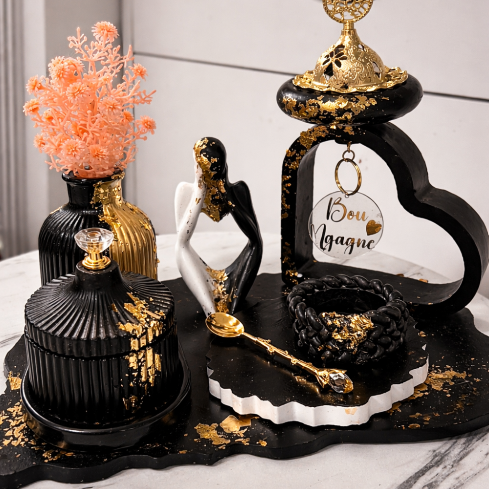 Plateau Élégance Noire