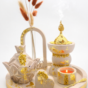 Plateau Élégance Nude &Or