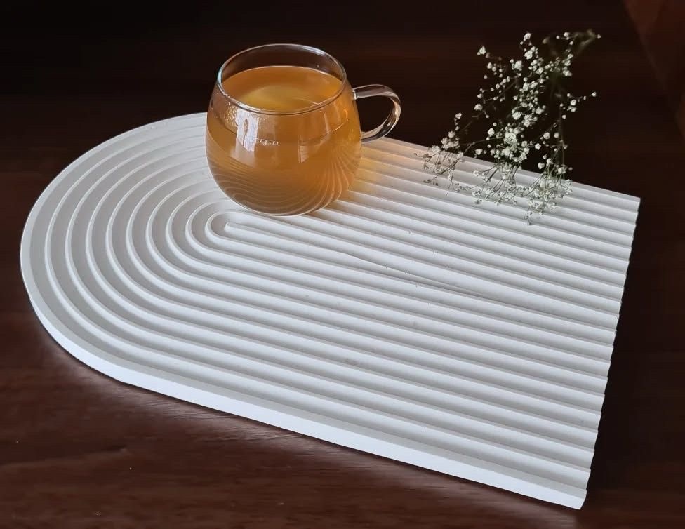 Plateau décoratif à Vague